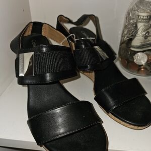 Calvin Klein Sz6 Black Sandals